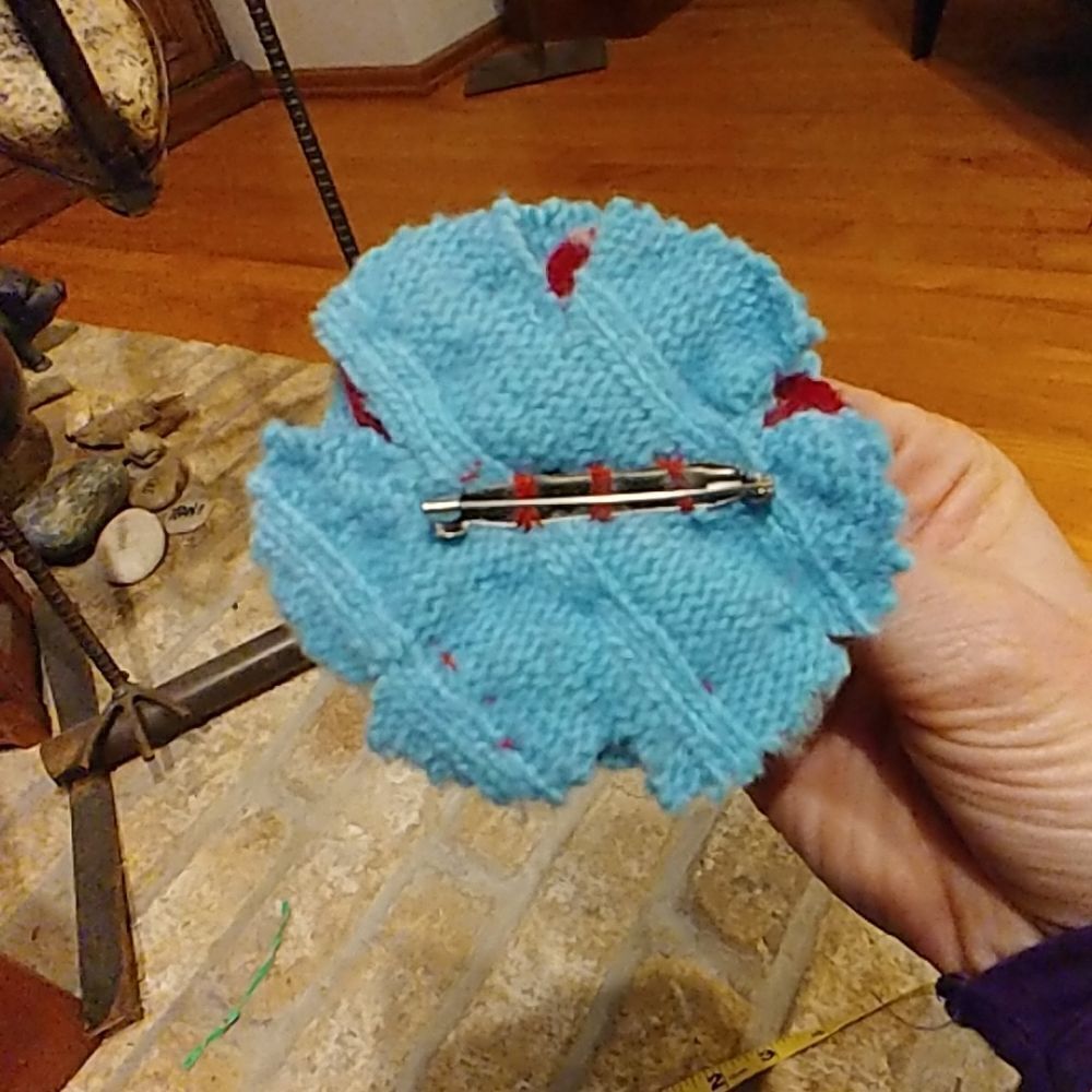 ⭐3 for $20⭐ Upcycled Felted Wool Flower Pin - Picture 4 of 4